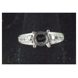 Sterling Silver CZ Ring Mounting Size 9