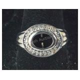 Sterling Silver CZ Ring Mounting Size 9