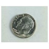 1961 Roosevelt Dime with Clipped Planchet