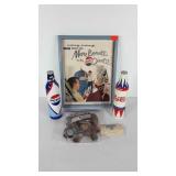 Soda group, cap collection, Pepsi bottle cans,