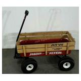 All Terrain Radio Flyer wagon, shows a little
