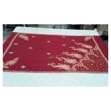 Shaw / wrap with detailed needlepoint. Measures