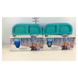 Two Disney Frozen 2 mealtime sets with plates,