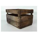 Wooden fruit crate. Measures 18x14 inches and 12