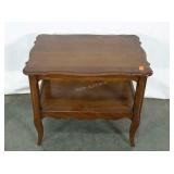 End table, two tier