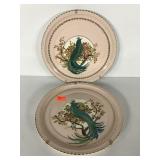 Monticello by Steubenville painted china plates,