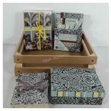 Chuckle and roar crate with unopened gift set,