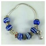 Pandora style charm bracelet some of the metal