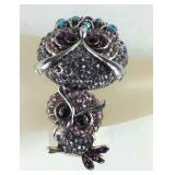 Bracelet, Bosto Swarovski crystal owl bracelet