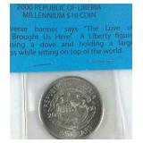 2000 republic of Liberia coin