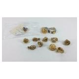 Swarovski crystal USA memorial pin plus clip on