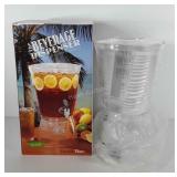 Beverage dispenser, appears to be new in box, 15"
