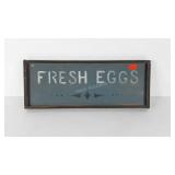 Fresh Eggs wooden sign, 21x8