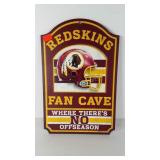 Washington Redskins wall plaque, 11x17