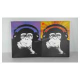 Decor stretched canvas wall hangings, each