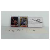 Signed sports cards/index cards, includes Sugar