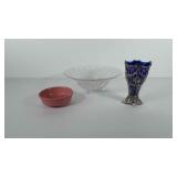 Mixed group, includes Cambridge "rose point"