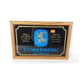 Advertising,  Lowenbrau Beer framed sign, 18x12