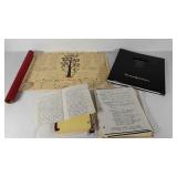 Ephemera,  family tree poster 22x17, New York