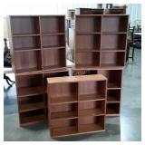 5pc Cubby Shelf Organizer cases, wooden made, all