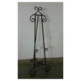 Tubular steel display easel. 64" high.