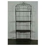 Metal work 4 shelf stand, collapsible