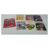 Coloring and activity books from the 1980s & 90s.