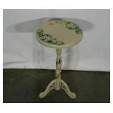 Handpainted table, 23" tall