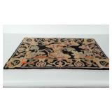 Hook rug. Measures 31x20 inches. Condition as