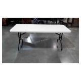 Poly 6ft Folding Table, nice condition overall