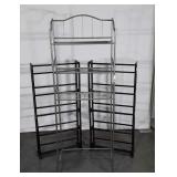 3 Home Furnishings Rack Shelves, 2 are for CDs,