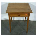 Table with one drawer, drawer pull is damaged, 23