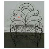 Metalwork bench or plant stand, 12" to seat
