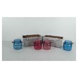 Mixed group, includes two ceramic planters and