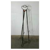 Tubular steel display easel. 63" high.