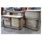 Vintage Bedroom Suite, dresser with mirror,