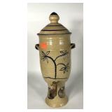 Stoneware beverage Dispenser, wooden tap needs to