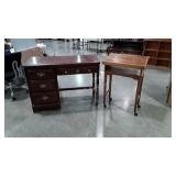 Two pc Home Furnishings lot, Students Desk,