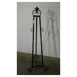 Lightweight display easel, adjustable arm height.