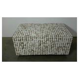 Display stand or coffee table. Dimpled surface.