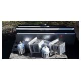 Hardware lot, ventilation pieces, 2 LED Bulbs