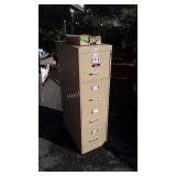 Four Drawer File Cabinet, letter size, 15x28x52".