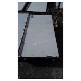 Metal Warehouse Platform Cart, one End swivel