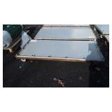 Metal Warehouse Platform Cart, one End swivel