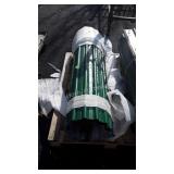 47" Commercial Roll Up Door, Green color, from