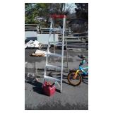 Werner 6ft aluminum Step Ladder and small gas can