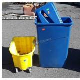 Rubbermaid mop pail, aluminum can recycler can