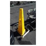 Safety Cone along with a Scooter