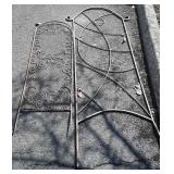 Two pc Outdoor Garden Iron Decor