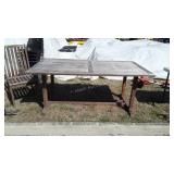Redwood Outdoor Table 40x72" plus one matched